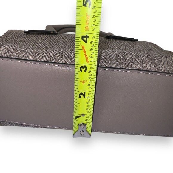 Strathurie Scotland Tweed Herringbone Handbag Purse Grey - Picture 9 of 10